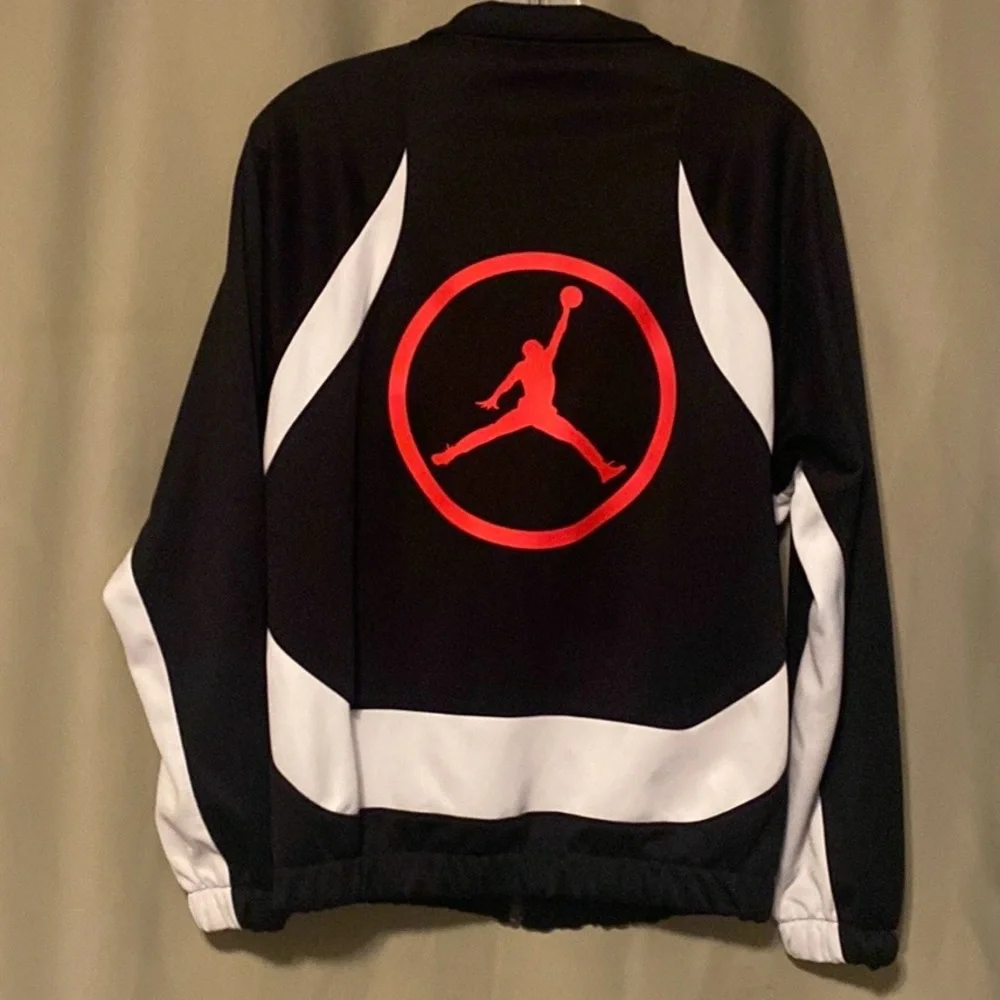 Jordan Sport DNA HBR Track Jacket Infrared /Black/White Mens size Small